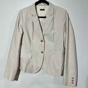 J. Crew Women’s Cream Pinstripe Blazer (12)
